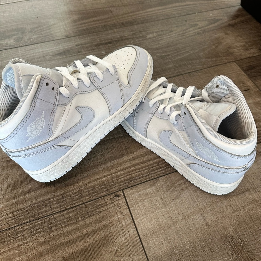 Nike White and Gray Women's Sneakers
